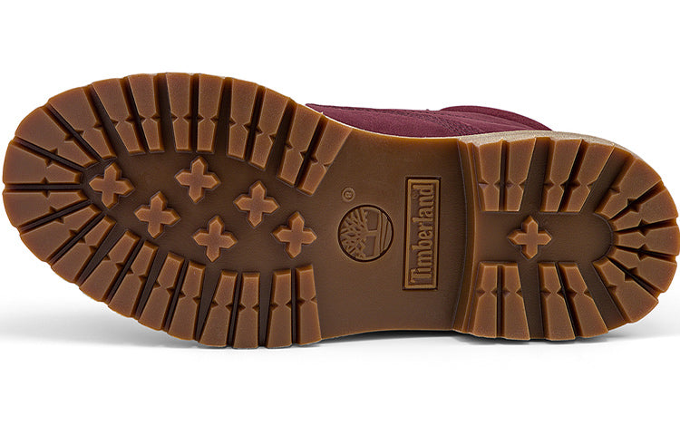 (WMNS) Timberland Waterville 6-Inch Boot 'Burgundy Nubuck' A1R2T