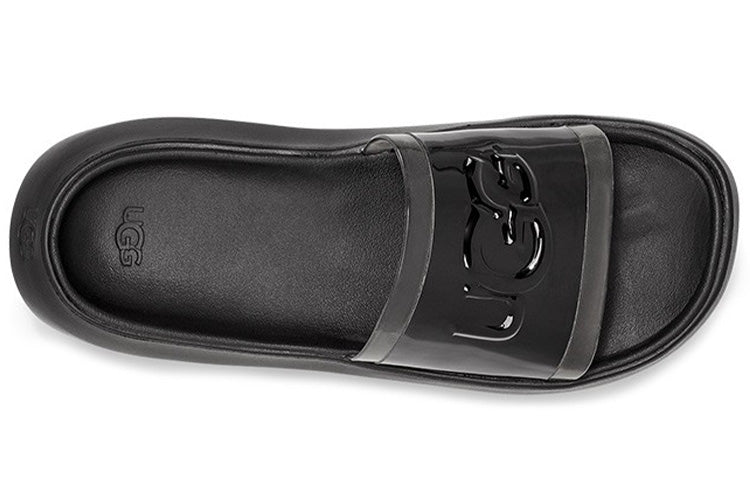 (WMNS) UGG Hilama Slide Black Slippers 1109592-BLK