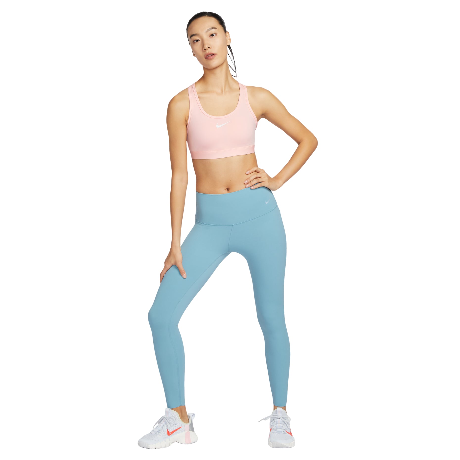 (WMNS) Nike Swoosh Medium Support Padded Sports Bra Asia Sizing 'Pink' DX6822-608