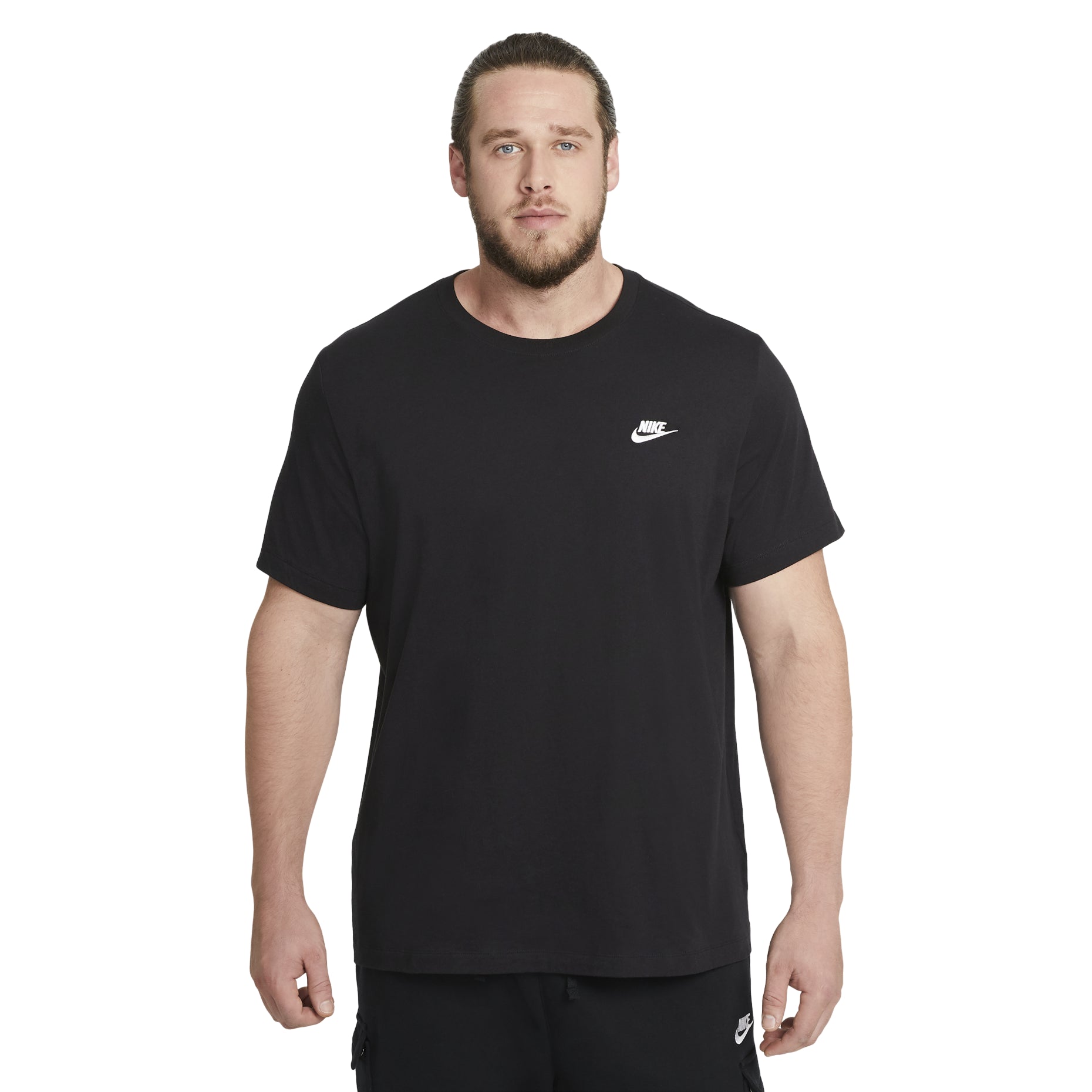 Nike Embroidered Small Round Neck Short Sleeve Black AR4999-013