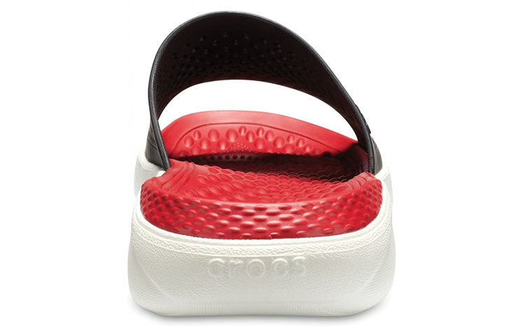 Crocs LiteRide Slides 'Red Black White' 205183-066