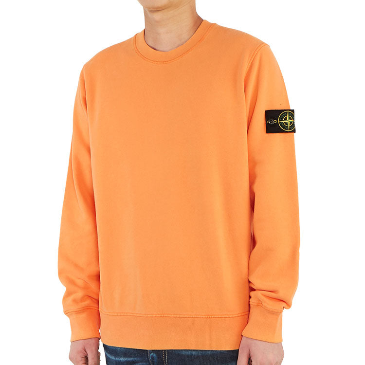 Men's STONE ISLAND Cotton Round Neck Orange 731563020-V0032