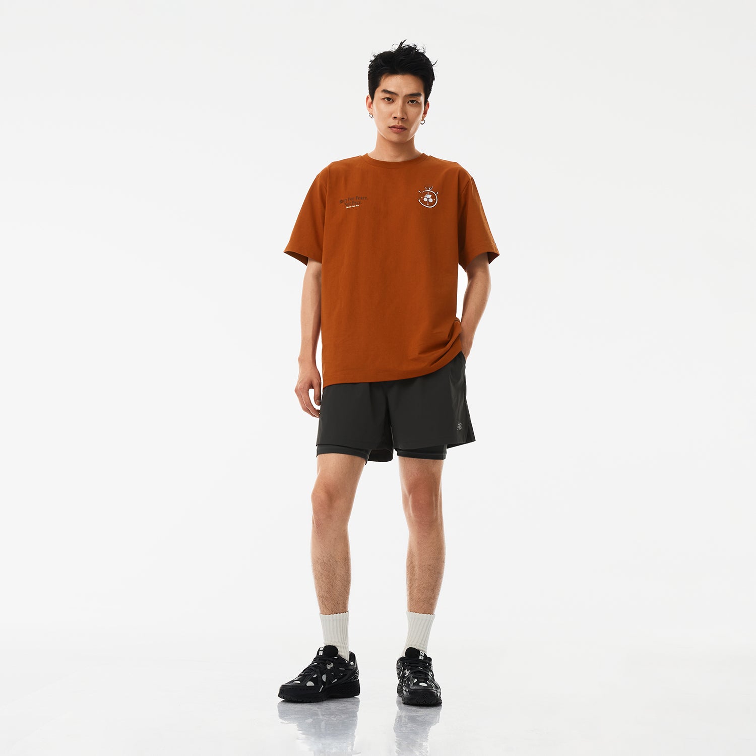 New Balance Icon T-shirt Asia Sizing 'Brown' NEE25041-BUR