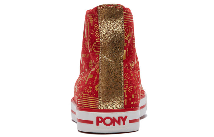 PONY High-Top Sneakers Red 01U1SH11RD