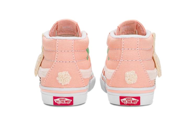 (TD) Vans Garden Party SK8-Mid Reissue Hook and Loop Shoes 'Pink' VN0007Q4BM0