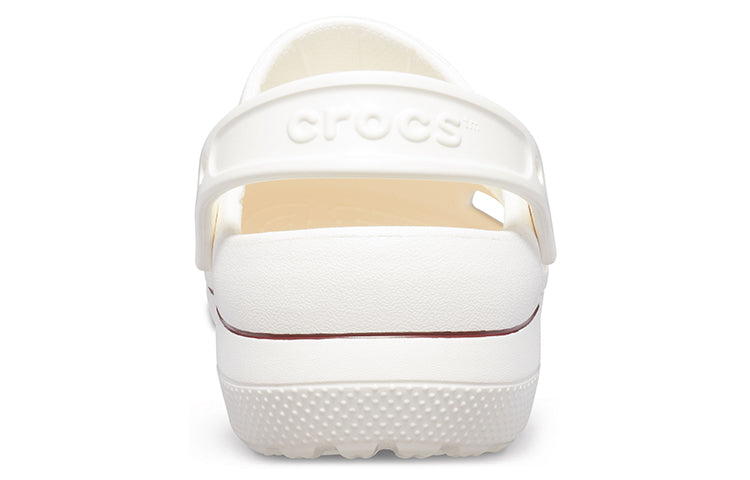 Crocs Wear-Resistant Cozy Sports Unisex White Brown Sandals 'White Brown' 205883-0FW