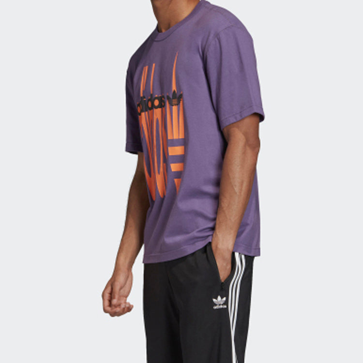 adidas originals SS20 R.V.Y Printing Short Sleeve Purple FM2218