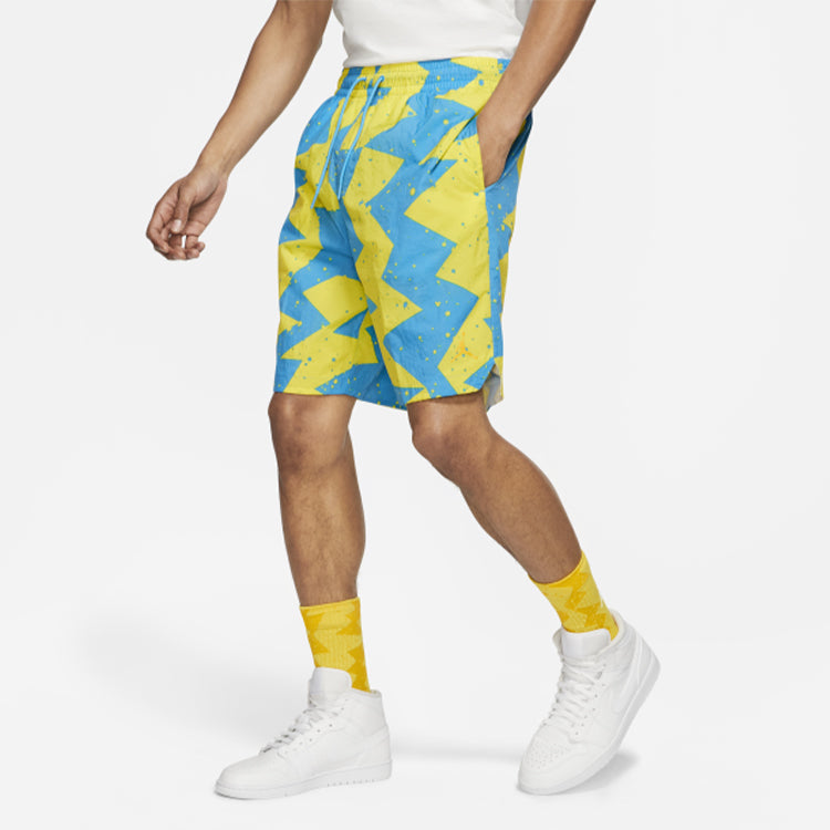 Air Jordan Jumpman Poolside 9 Breathable Casual Shorts Blue CJ4702-446