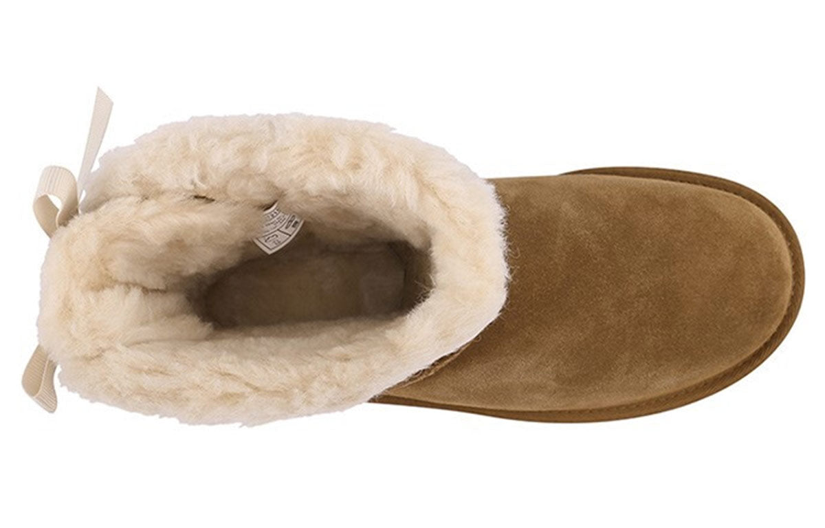 (WMNS) UGG Mini Continuity Bow Fleece Lined Brown 1110705-CHE