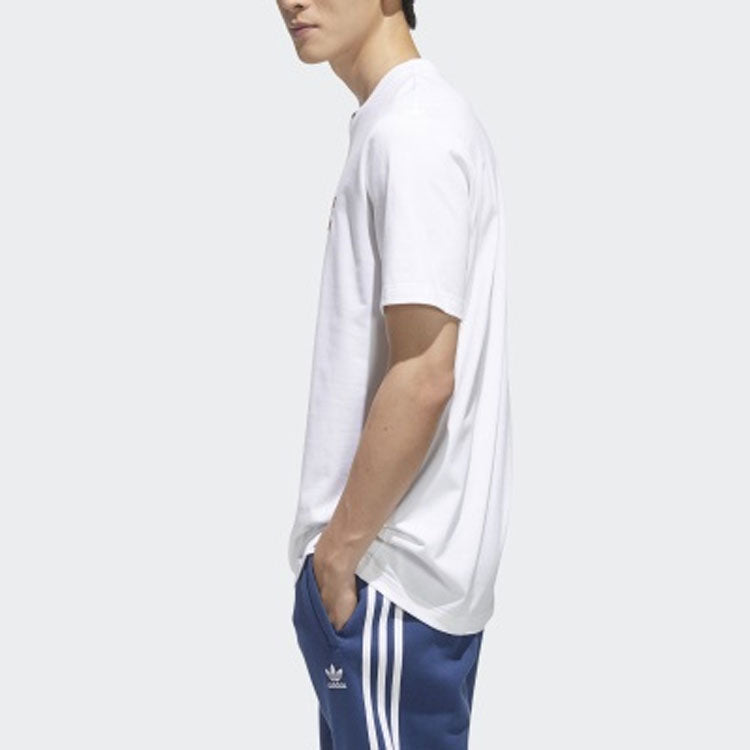 adidas originals Cts Slogan Tee Sports Short Sleeve White GP4297