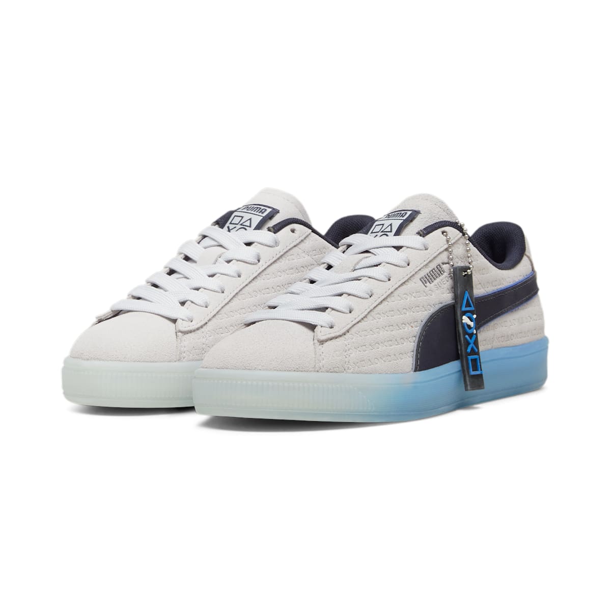 (GS) PUMA x PlayStation Suede 'Glacial Grey' 396655-01