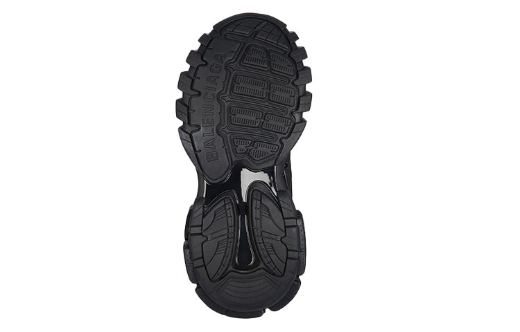 Balenciaga Track Flat Shoes Black 653814W3CP31000