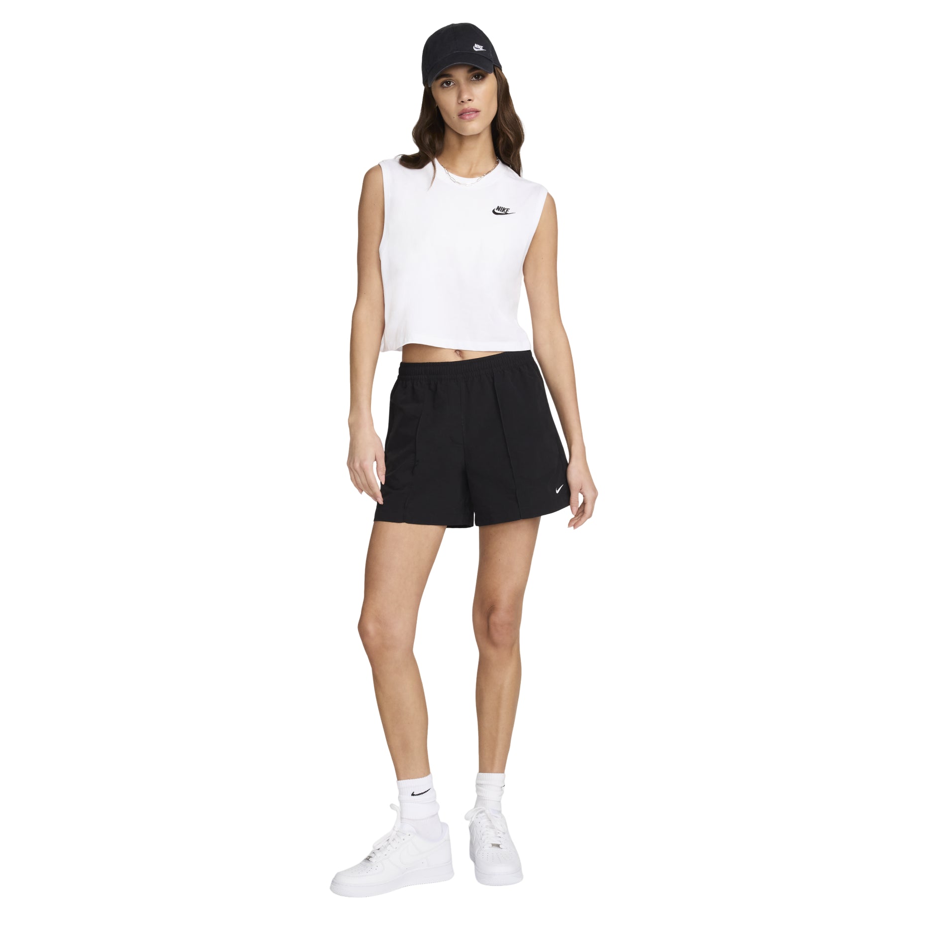 (WMNS) Nike Sportswear Club Sleeveless Cropped Top 'White' FV5506-100