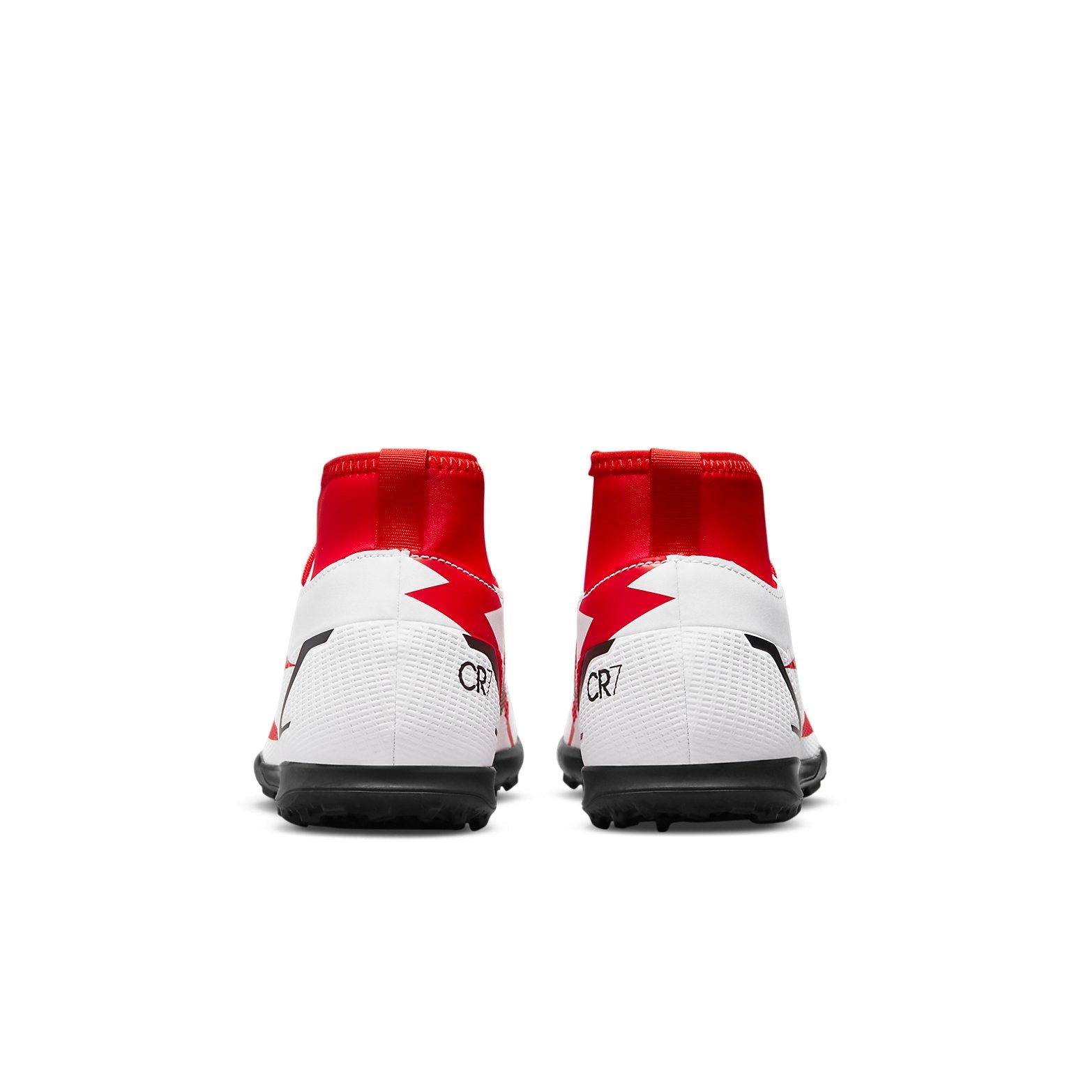 (GS) Nike JR Mercurial Superfly 8 Club CR7 TF 'White Red' DB0933-600