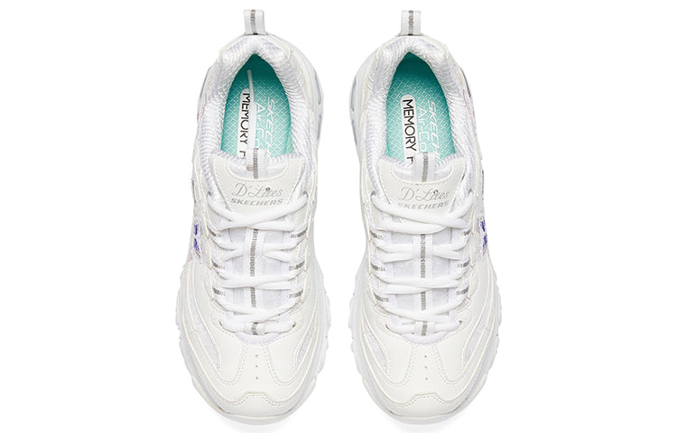 (WMNS) Skechers DLites 'White Butterfly' 149908-WHT