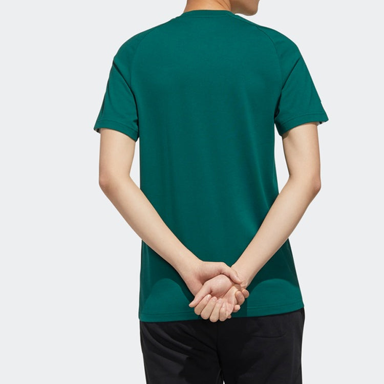 adidas neo M Esntl 3s T Sports Short Sleeve Green FP7476