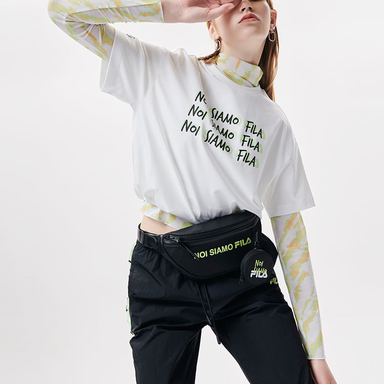 FILA FUSION Alphabet Printing Tie Dye Loose White T11W131107F-WT