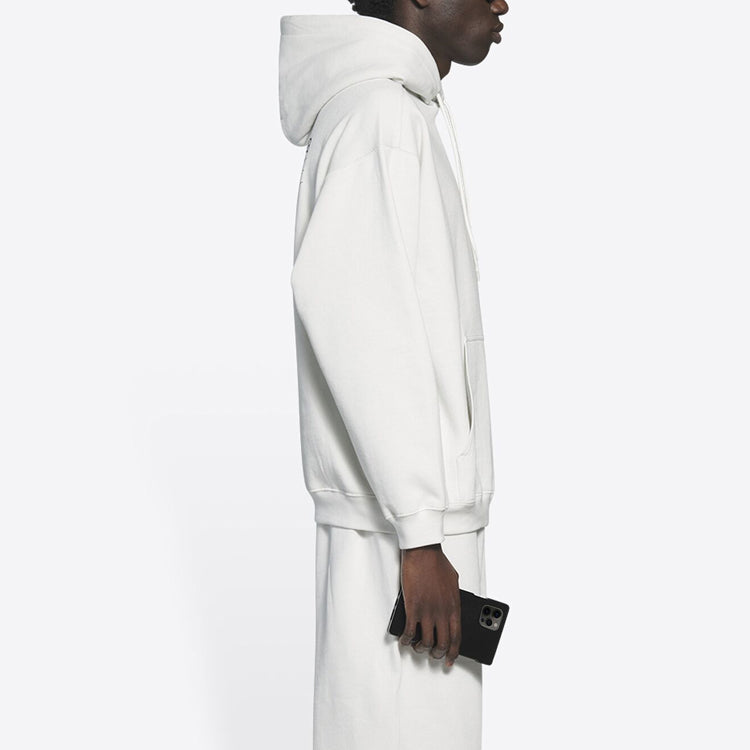 Men's Balenciaga Political Campaign Alphabet Pattern Embroidered White 600583TKVI99084