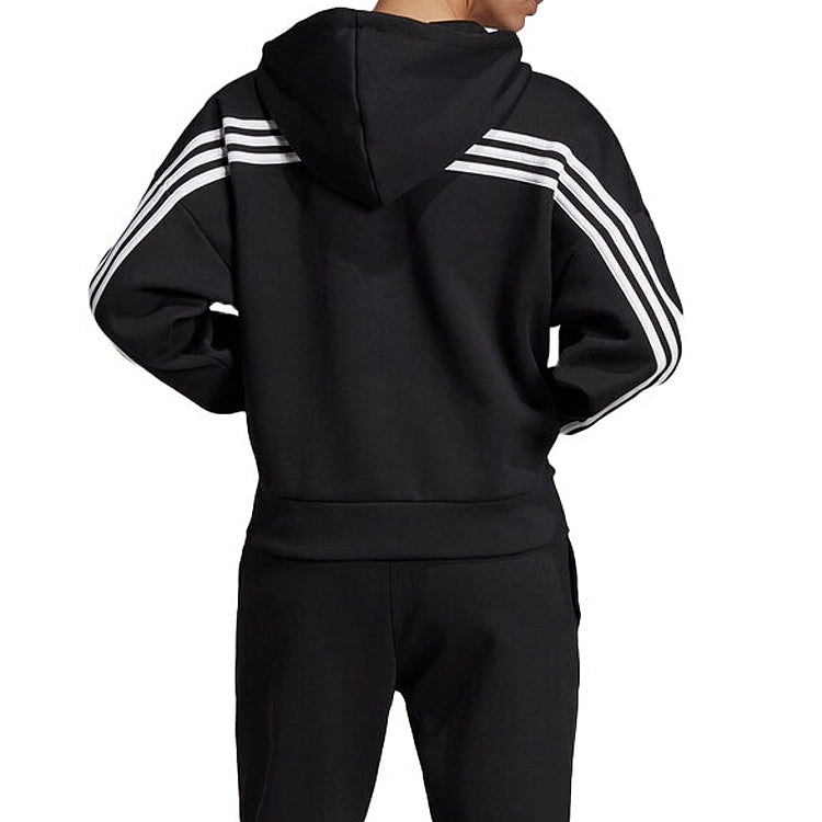 (WMNS) adidas Mh 3S Dk Hd Sports Hooded Jacket Coat Black DX7970