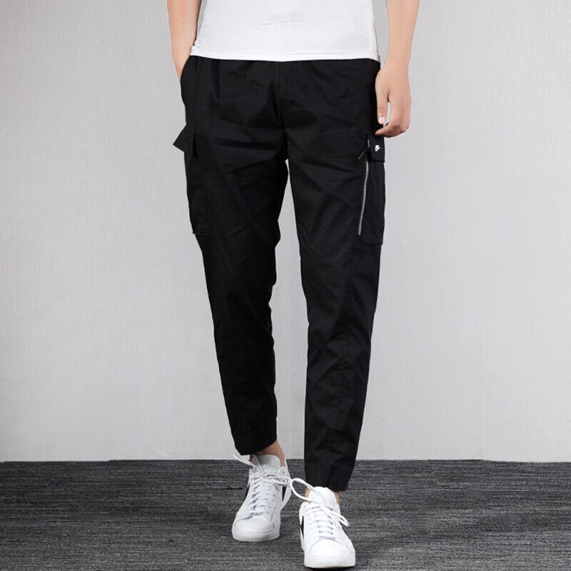 Men's Nike Sportswear Cargo Big Pocket Casual Black Long Pants/Trousers BV3128-010