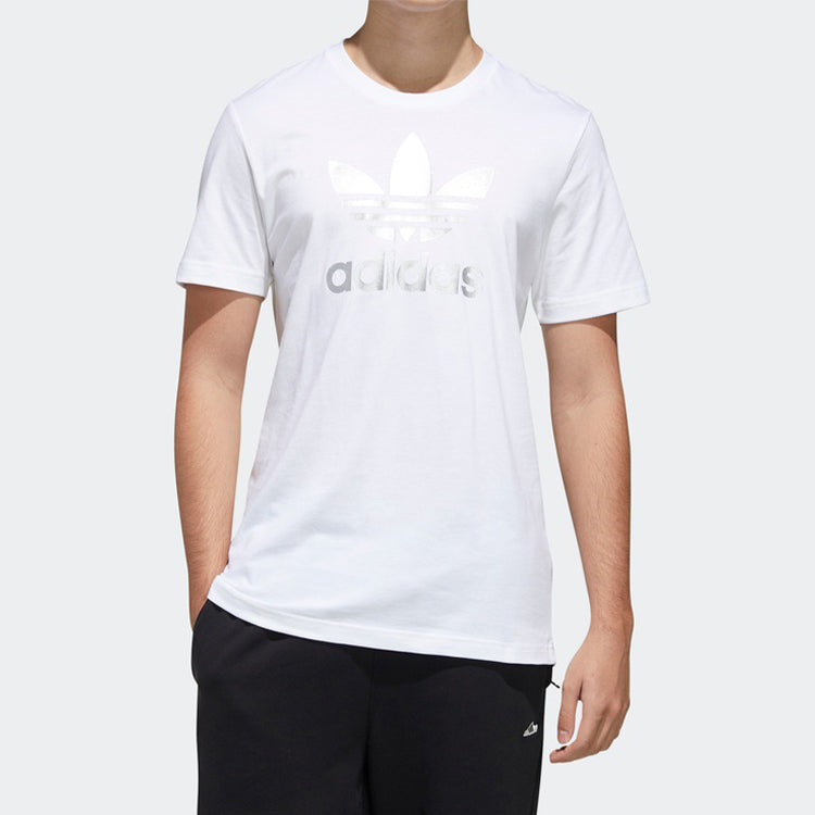 adidas Originals Trefoil Tee 'White Silver' GH7778