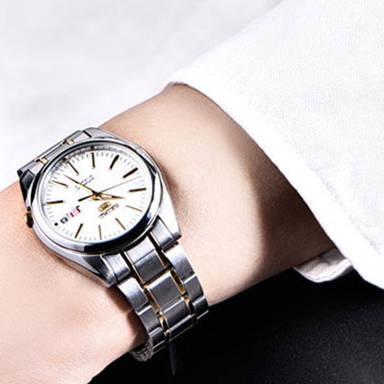 SEIKO No. 5 Automatic Mechanical Gold Color SNKL47J1+SYMK19J1