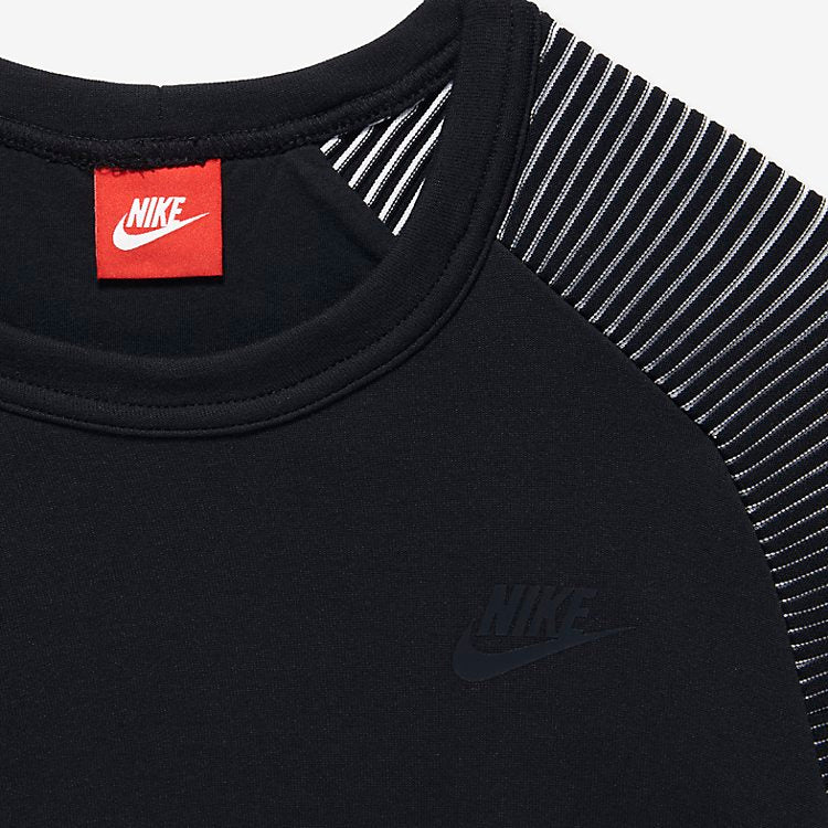 (WMNS) Apparel Sweaters Kids Nike Tech Fleece Crewneck 809537-010