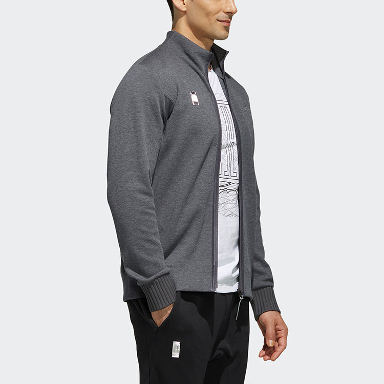 adidas WJ TT Stand Collar Training Sports Jacket Gray FJ0202