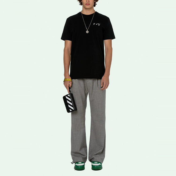 Off-White SS21 Round Neck Short Sleeve Black OMAA027R21JER0011001