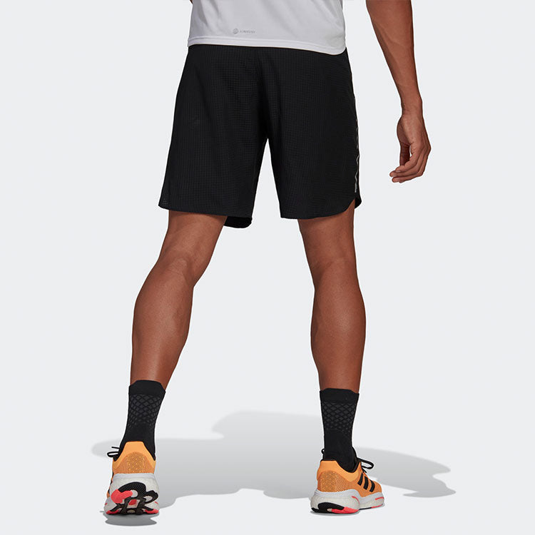 Men's adidas Logo Printing Straight Solid Color Shorts Black H58578
