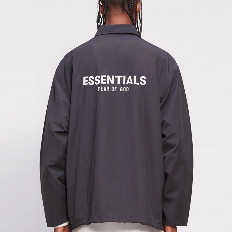 Fear of God Essentials SS21 Coach Jacket Black 0202250500021001