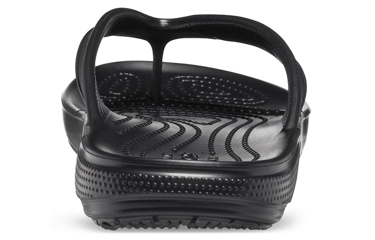 Crocs Classic Cozy Non-Slip Flip-Flops Unisex Black 206119-001