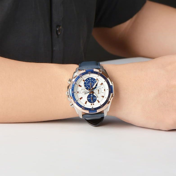 CASIO EDIFICE Waterproof Sports Shockproof Mens Blue Analog EFR-539L-7C