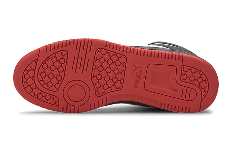 (GS) PUMA Rebound Layup Mid Mid-high Black/White/Red 370486-08