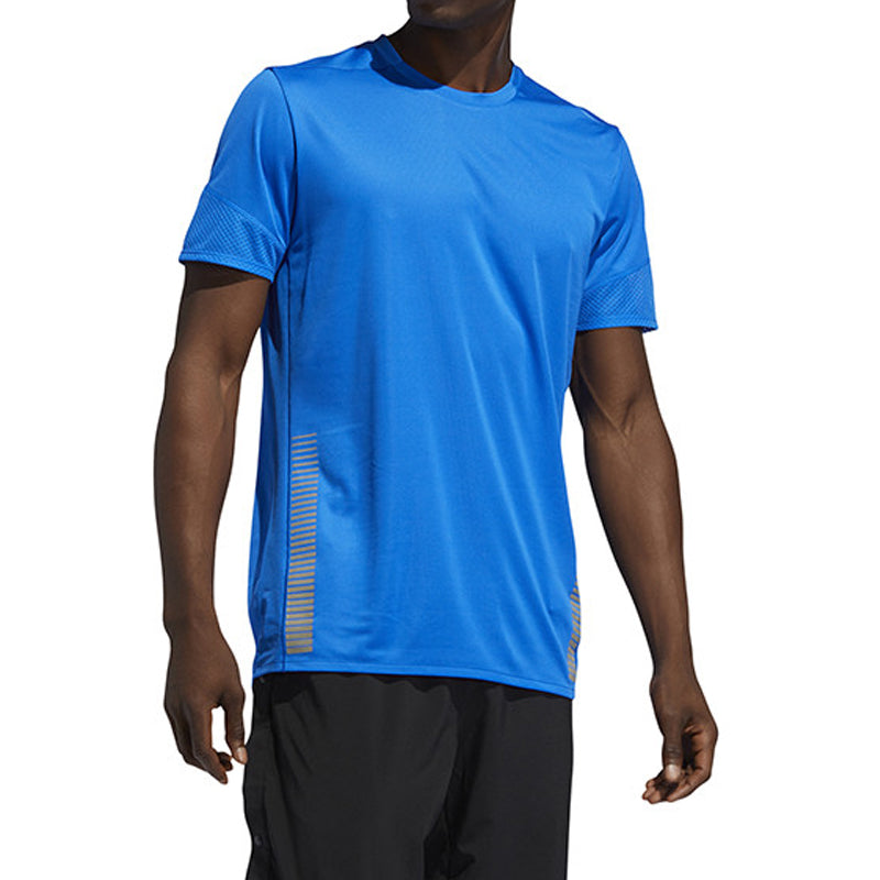 Men's adidas 25/7 Tee Runr Running Short Sleeve Blue GI4593