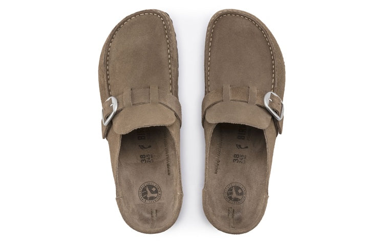(WMNS) Birkenstock Buckley Suede Leather Narrow Fit 'Gray Taupe' 1019490