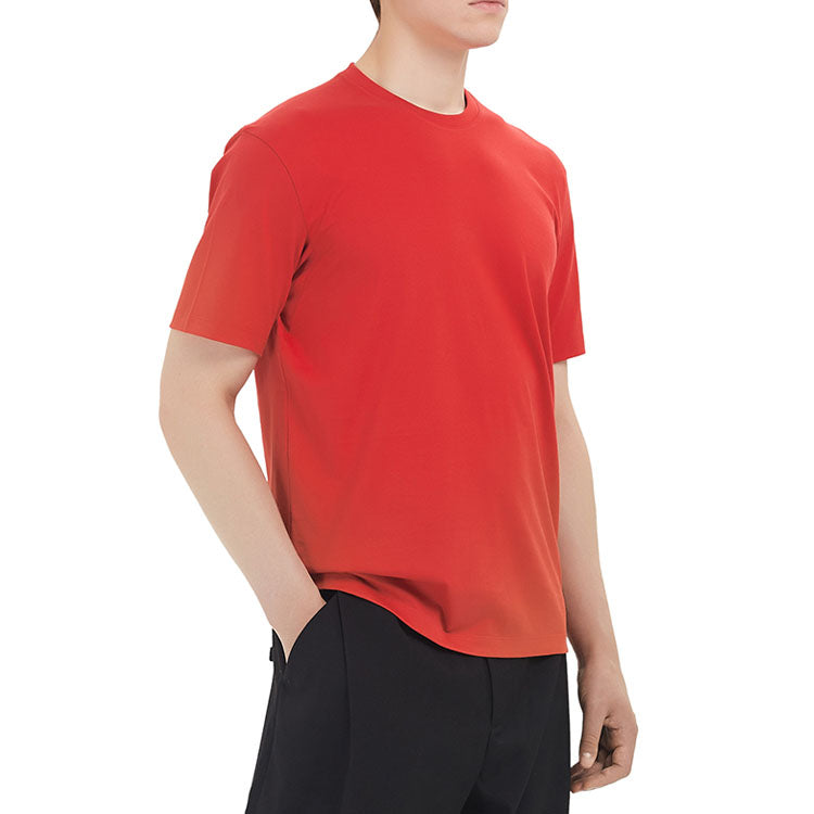 Men's Y-3 Solid Color Casual Short Sleeve Red T-Shirt GK4508
