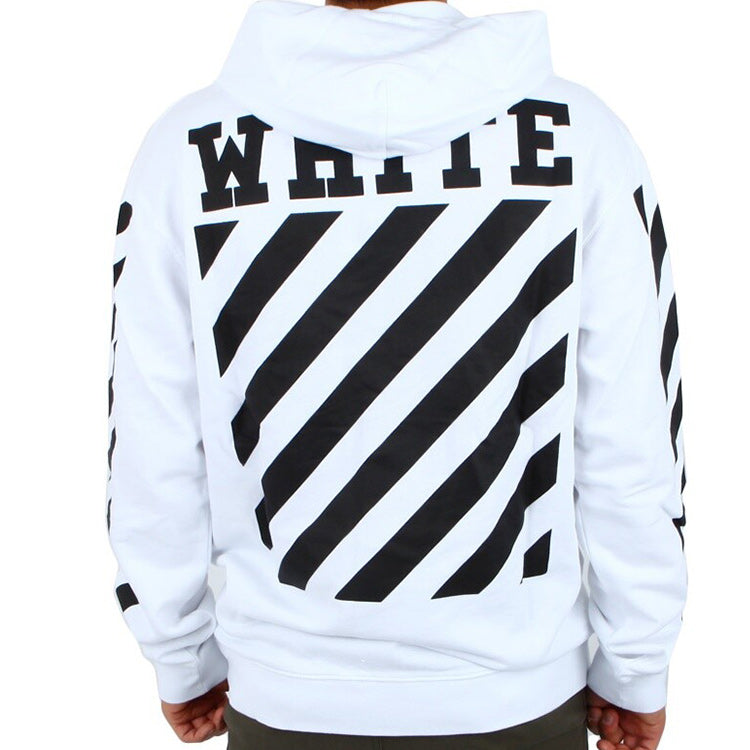 Off-White Caravaggio Hooded Pullover Men White OMBB001F150030030188