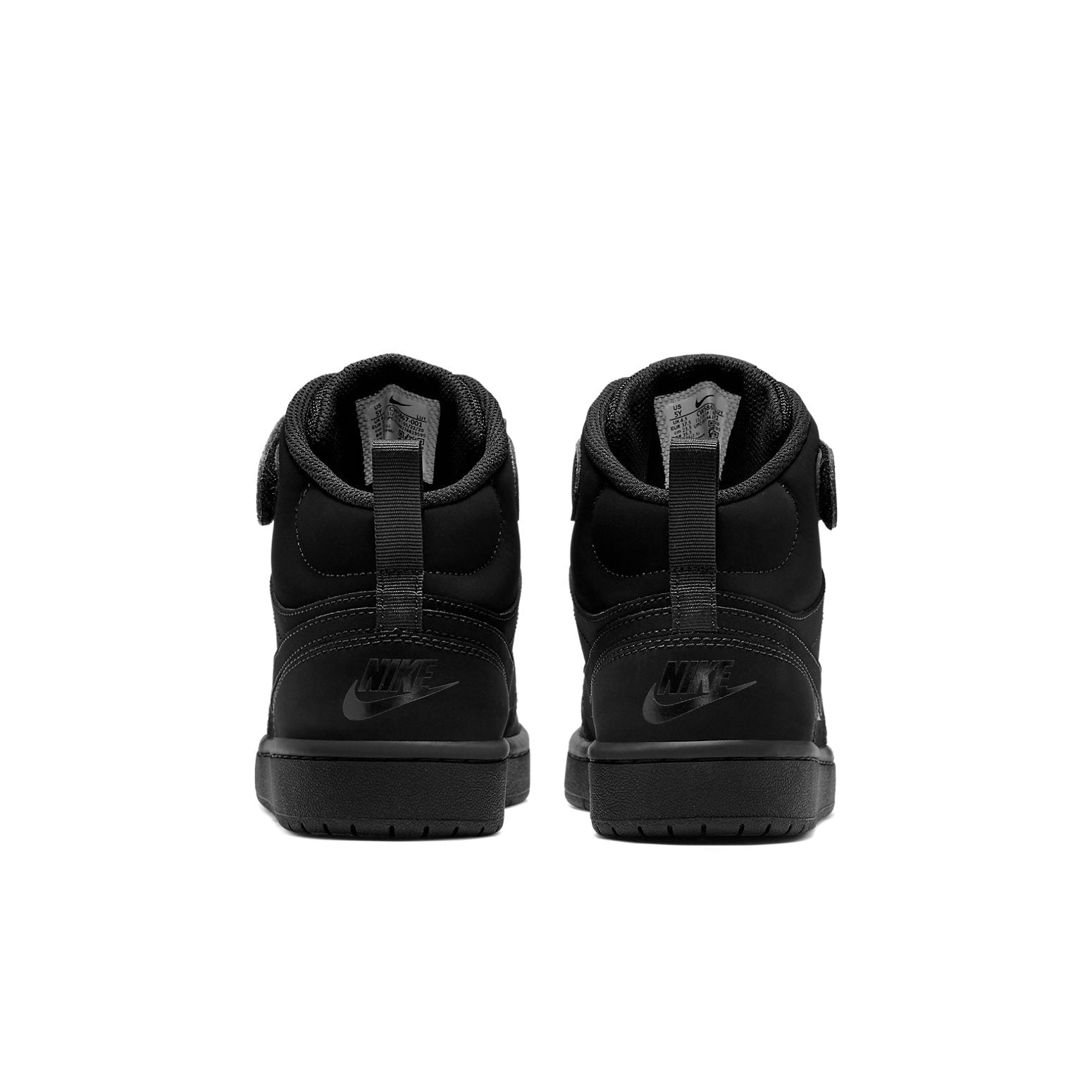 (GS) Nike Court Borough Mid 2 'Triple Black' CW5867-001