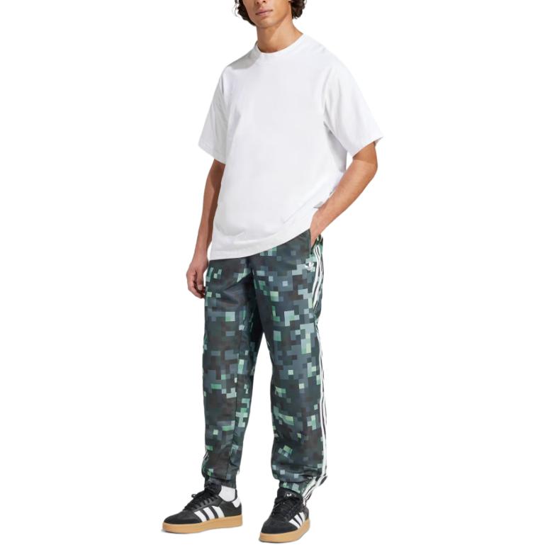 adidas x Minecraft Track Pants Asia Sizing 'Green' JZ9922