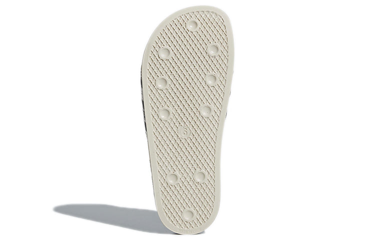 (WMNS) adidas Adilette Slide 'Black White Silver' CM8224