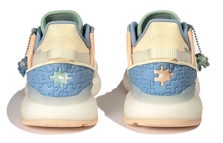adidas originals Unisex ZX 2K Boost Pure Low-Top Running Shoes Beige/Yellow GZ3416