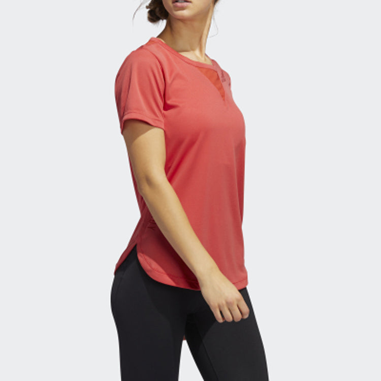 (WMNS) adidas Round Neck Short Sleeve Red FP7195