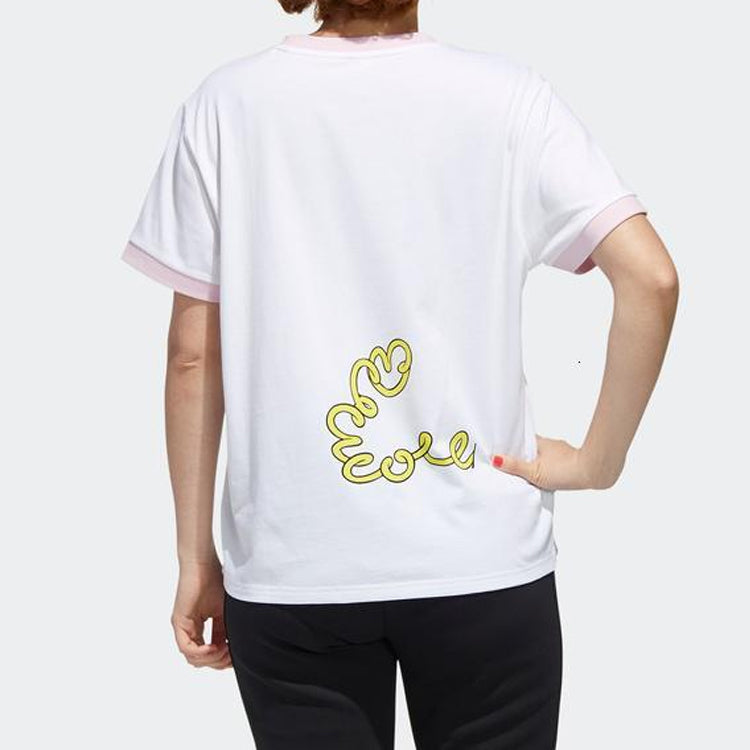 (WMNS) adidas neo Dsny Cp Tee Disney Donald Duck Sports Short Sleeve White GJ5623