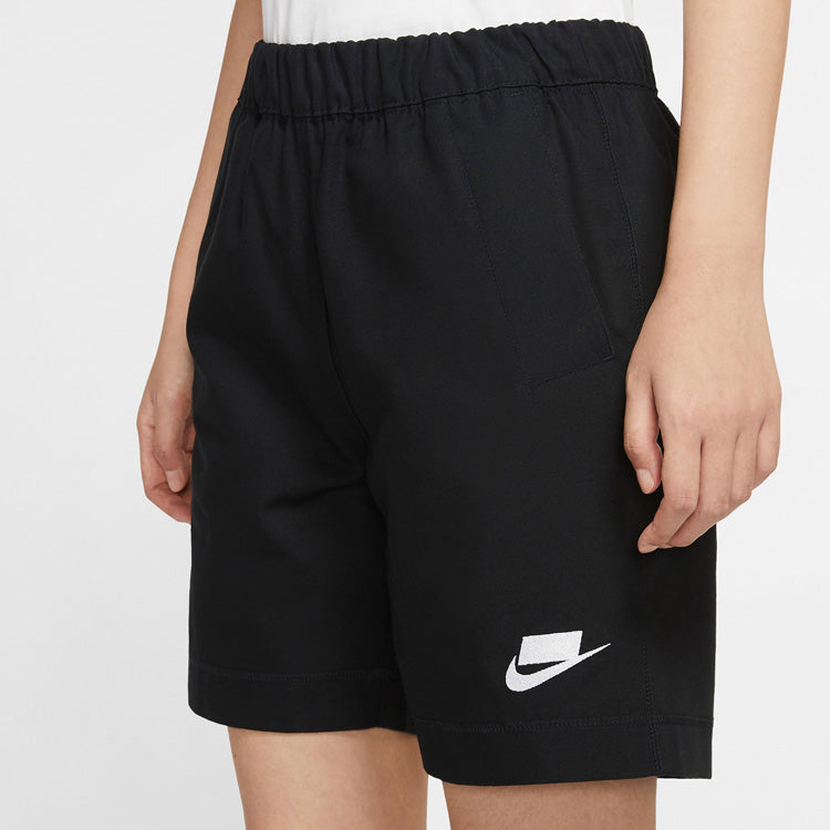 (WMNS) Nike Sportswear Woven Shorts Black CZ1428-010