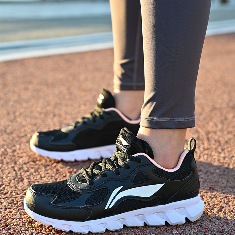 (WMNS) Li-Ning Running 'Black White Logo' ARSR052-2