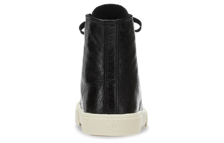 (WMNS) Balenciaga Paris High Top Sneakers 'Black Leather and White Rubber' 688756W3RCA1090