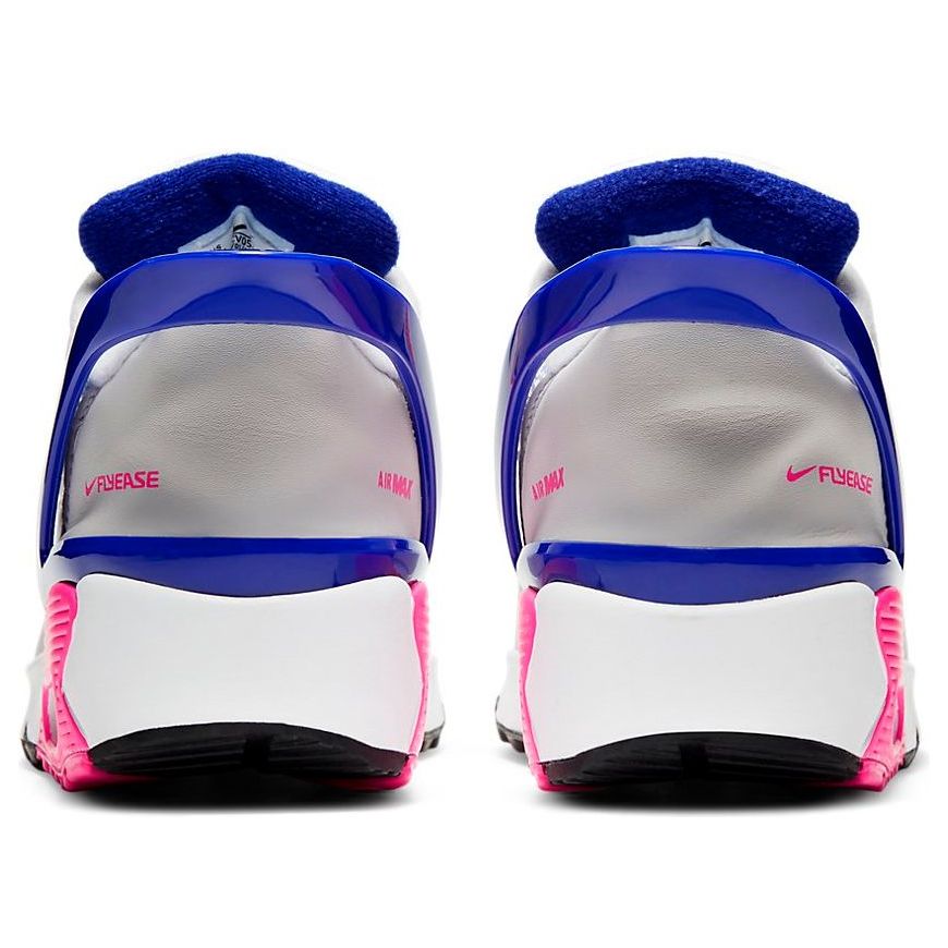 (GS) Nike Air Max 90 FlyEase 'White Pink Glow Concord' CV0526-105