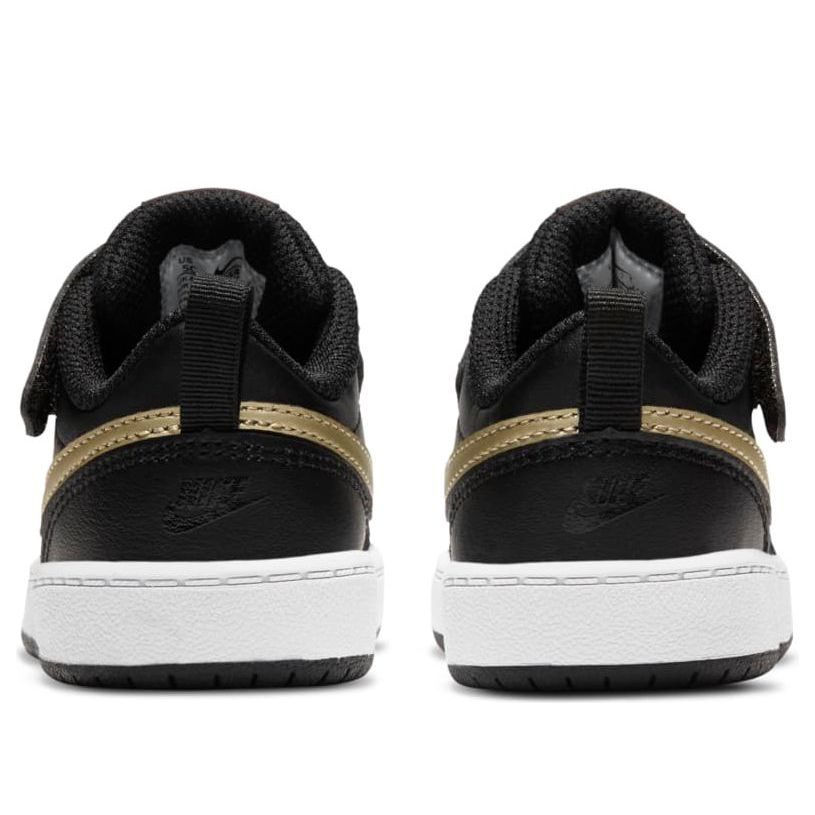 (TD) Nike Court Borough Low 2 'Black Metallic Gold Star' BQ5453-011