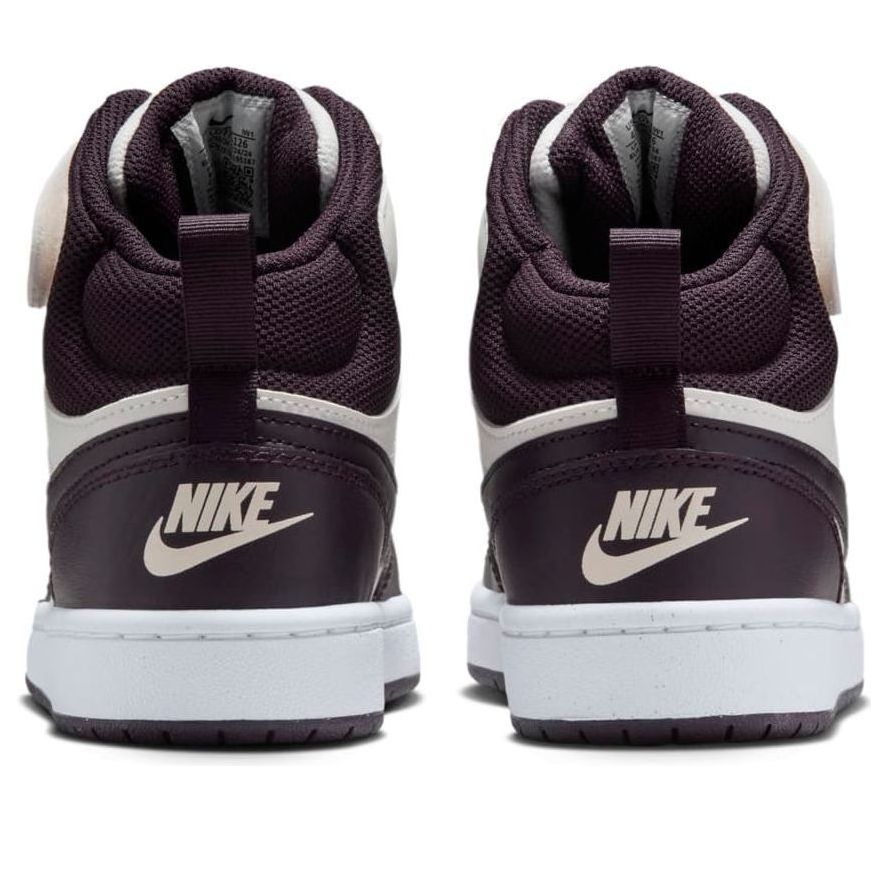 (GS) Nike Court Borough Mid 2 'White Burgundy' CD7782-126